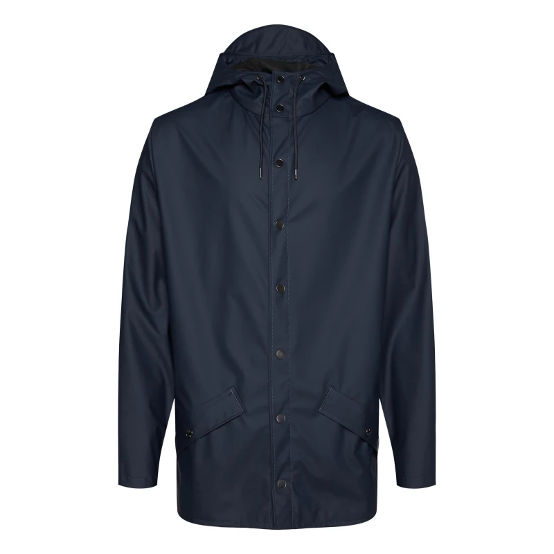 Image of Rains Short Jacket - Blue Blue S