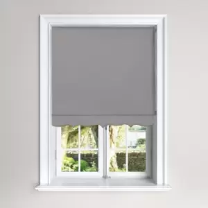 Image of Scalloped Grey Roller Blind Grey