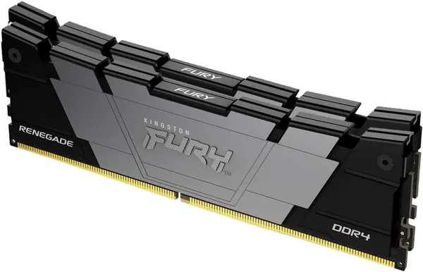 Image of Kingston Fury Renegade 32GB Kit (2 x 16GB), DDR4, 3600MHz, CL16, XMP, DIMM Memory, Black/Grey - KF436C16RB12K2/32