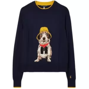 Image of Joules Womens Mariella Intarsia Jumper French Navy 18