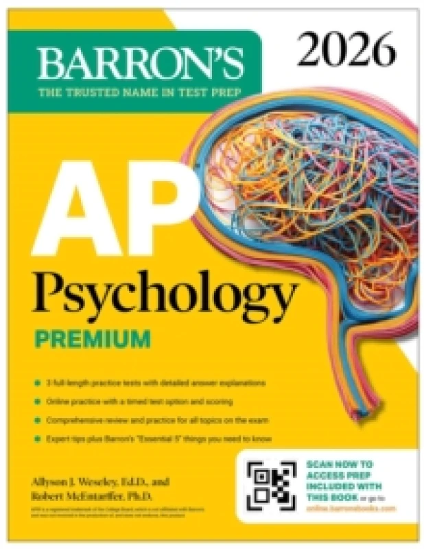 Image of AP Psychology Premium, 2026: Prep Book with 3 Practice Tests + Comprehensive Review + Online Practice Paperback / softback