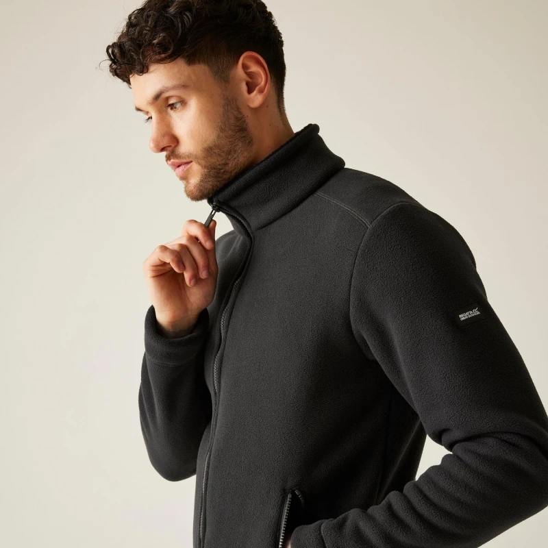 Image of Regatta Garrian II Zipped Fleece - Ash(Black) Ash(Black) 4XL