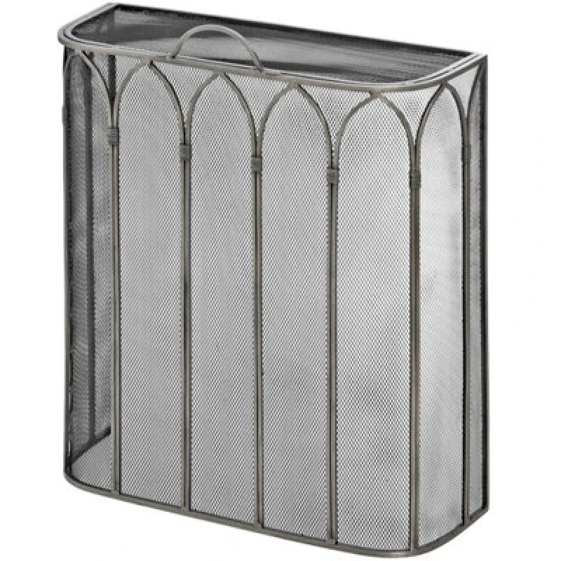Image of Gothic Antique Pewter Firescreen