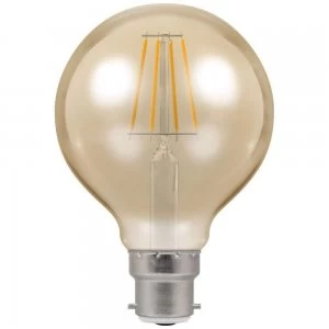 Image of Crompton LED Globe G80 BC B22 Filament Antique 5W Dimmable - Extra Warm White