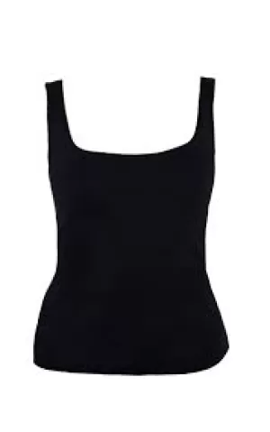 Image of Cotton Cami Vest Top with Square Neck