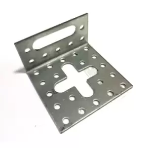 Image of Strong Metal Adjustable Angle Corner Bracket Zinc Plated Silver - Size 60x30x60x2mm - Pack of 1