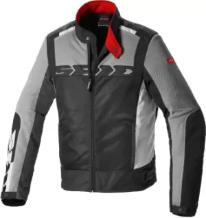 Image of Spidi Solar Net Sport Motorcycle Textile Jacket, black-grey Size M black-grey, Size M