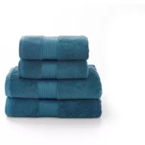Image of Deyongs Bliss Bathroom Towels Petrol - Sheet, Cotton