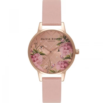 Image of Dot Design Dot Floral & Dusty Pink Watch