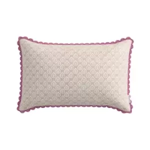 Image of Sanderson Chinoiserie Hall Embroidered Cushion - Cream