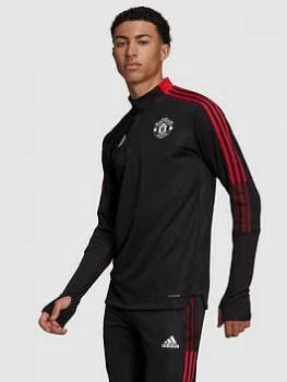 Image of adidas Manchester United 21/22 Warm Up Top - Black Size M Men