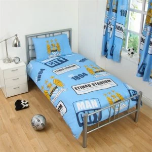 Image of Team Football Single Duvet Set - Man City