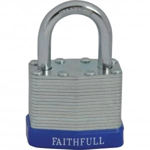 Image of Faithfull Laminated Steel Padlock 40mm Standard