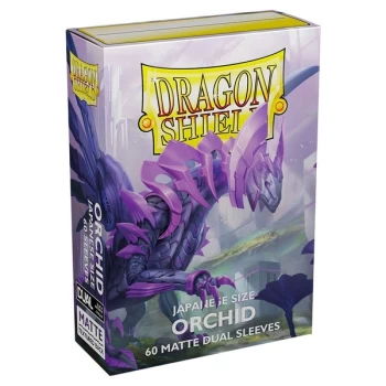 Image of Dragon Shield Japanese Size Dual Matte Card Sleeves - Orchid (60ct)