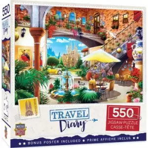 Image of Masterpieces Puzzle Travel Diary Barcelona Puzzle 550 Piece Jigsaw Puzzle