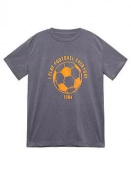 Image of Mango Boys Football T-Shirt - Grey