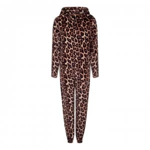 Image of Yumi Brown Leopard Onesie - LEOPARD