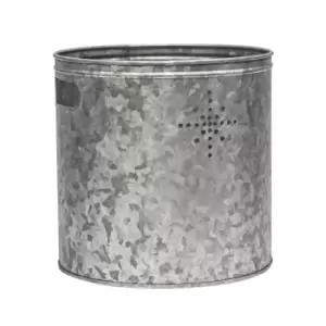 Image of Indoor Christmas Tree Bucket with Star 23cm Steel