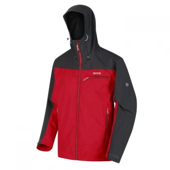 Image of Regatta Highton Stretch Waterproof Jacket - ChinseRd/Ash