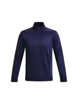 Image of Under Armour Training Armour Fleece 1/4 Zip, Navy Size M Men