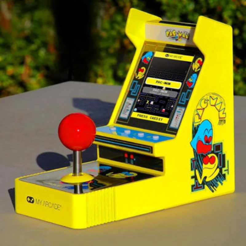 Image of Pac-Man Handheld Retro Arcade Game Player With Built-In Joystick