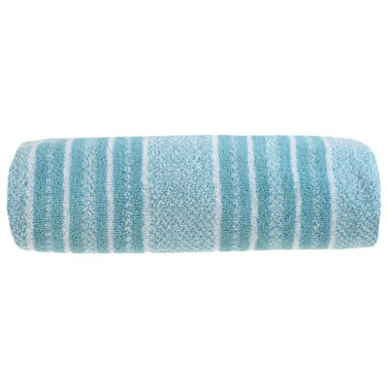 Image of Allure Bath Fashions Striped Bath Sheet Towel - Duckegg
