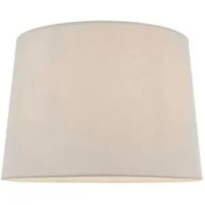 Image of 14" Tapered Round Drum Lamp Shade Vintage White 100% Linen Modern Simple Cover