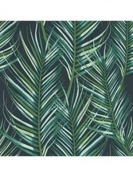 Image of Superfresco Easy Palm Leaves Green Wallpaper