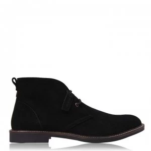 Image of Farah Vintage Briggs Desert Boots - Black Suede