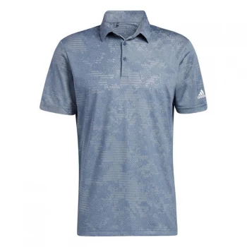 Image of adidas Camo Polo Shirt Mens - Crew Navy
