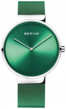 Image of Bering Classic Green Mesh Strap Green Dial 14539-808 Watch