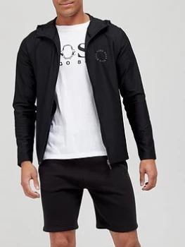 Image of Hugo Boss Athleisure Savoog Zip Through Hoodie Black Size L Men