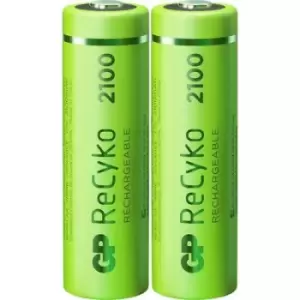 Image of GP Batteries ReCyko+ HR06 AA battery (rechargeable) NiMH 2100 mAh 1.2 V 2 pc(s)