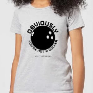 Image of The Big Lebowski Obviously You're Not A Golfer Womens T-Shirt - Grey - 3XL