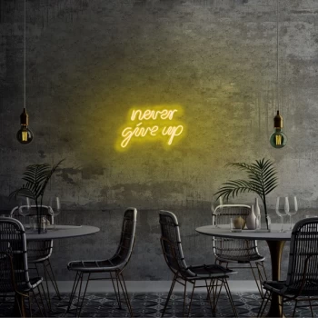 Image of Never Give Up - Yellow Yellow Wall Lamp