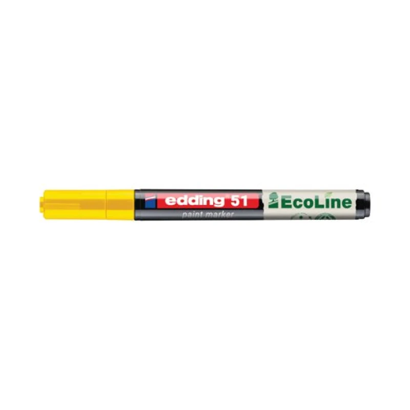 Image of Edding Edding E-51 Water-Based Paint Marker Fine Yellow (Pack of 10) 4-51-005/10 4-51-005/10