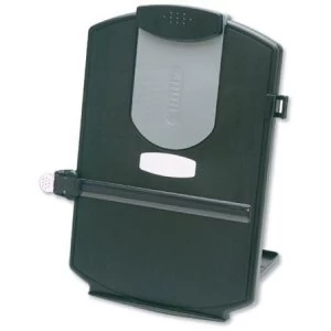 Image of Desktop Copyholder Adjustable Angle Clip And Ruler Foolscap Black
