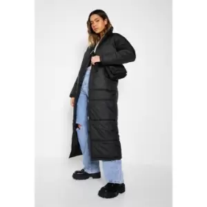 Image of I Saw It First Maxi Padded Coat - Black