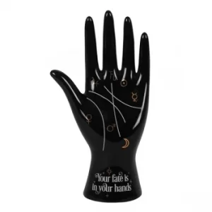 Image of Black Palmistry Hand Ornament 18/36