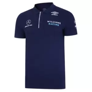 Image of Umbro Williams Polo Shirt Mens - Blue