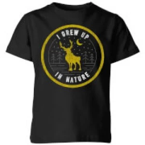 Image of Frozen 2 I Grew Up In Nature Kids T-Shirt - Black - 11-12 Years