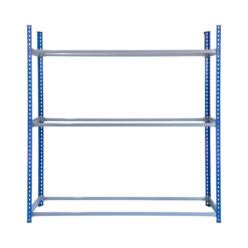 Image of MONSTER-SHOP Monster-shop - Tyre Racking Unit Wheel Storage Boltless Steel Shelving Bay Blue 5055986159957
