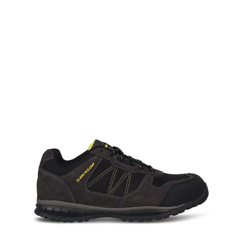 Image of Dunlop Austin Steel Toe Cap Shoes Mens Charcoal/Yellow male 6 (39)
