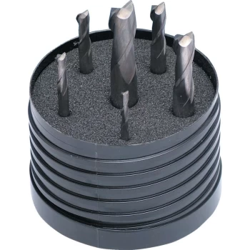 Image of 2FL Carbide Plain Shank Slot Drills 3-10MM (Set-6) - Swisstech