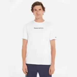 Image of Tommy Jeans Classic Logo Cotton T-Shirt - M