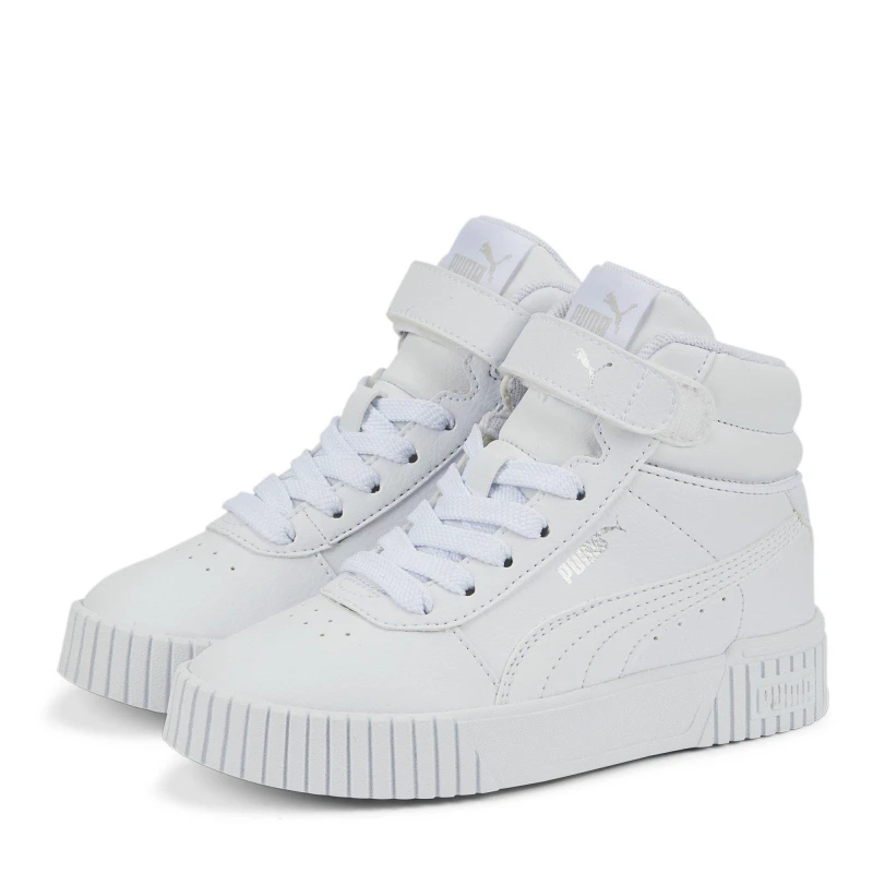 Image of Puma Carina Mid Trainers Child's - White White C10