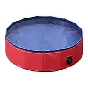 Image of PawHut Pet Swimming Pool D01-003RD 200 x 800 x 800 mm Red