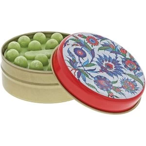 Image of Blue and Purple Floral with Red Frame with Olive Soap