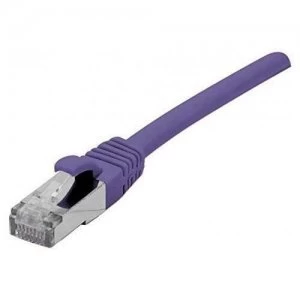 Image of Patch Cord RJ45 CAT.6a F/UTP LSZH Snagless Purple - 0.15 M Full Copper
