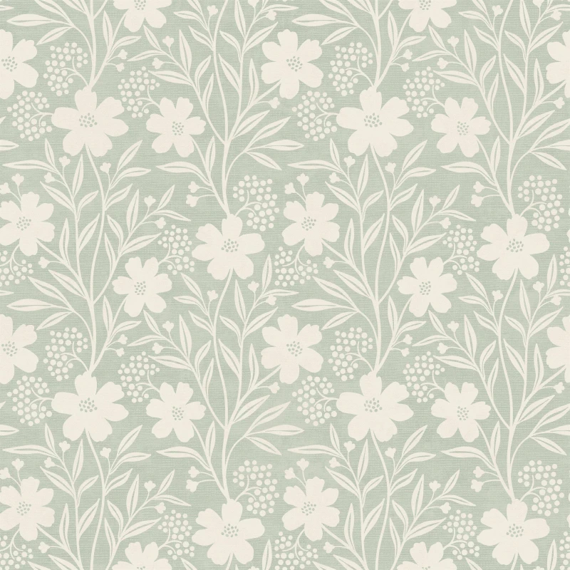Image of Arthouse Berry Floral Sage Wallpaper Green unisex One Size